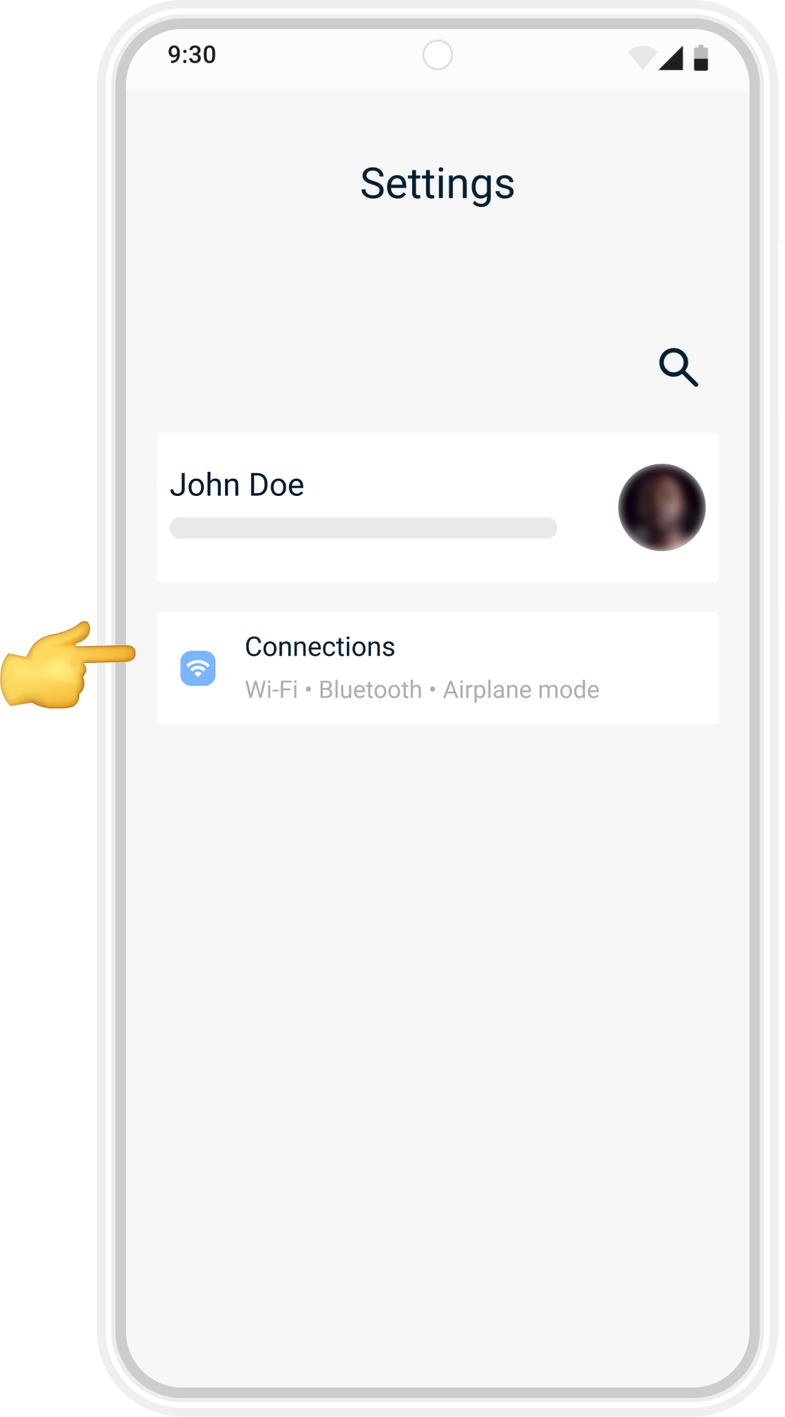 Open Settings