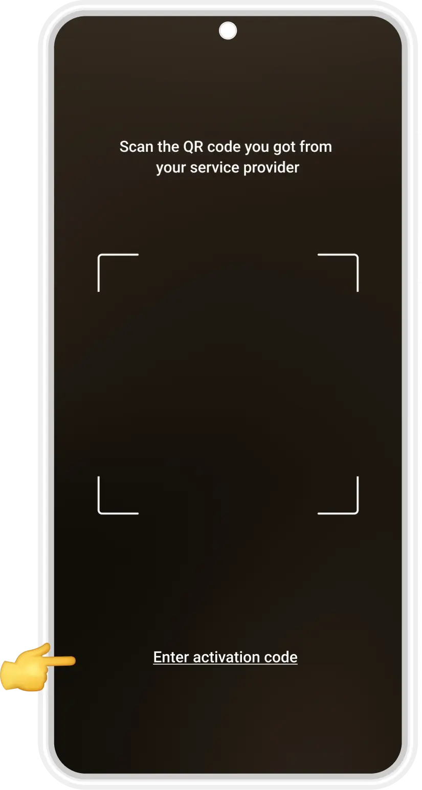 Select Manual Setup