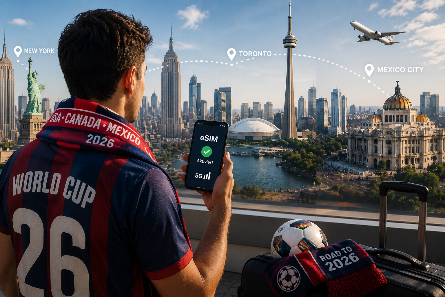 World Cup 2026 Travel Data, Best eSIM for USA Mexico Canada, Cross-Border Mobile Data 2026